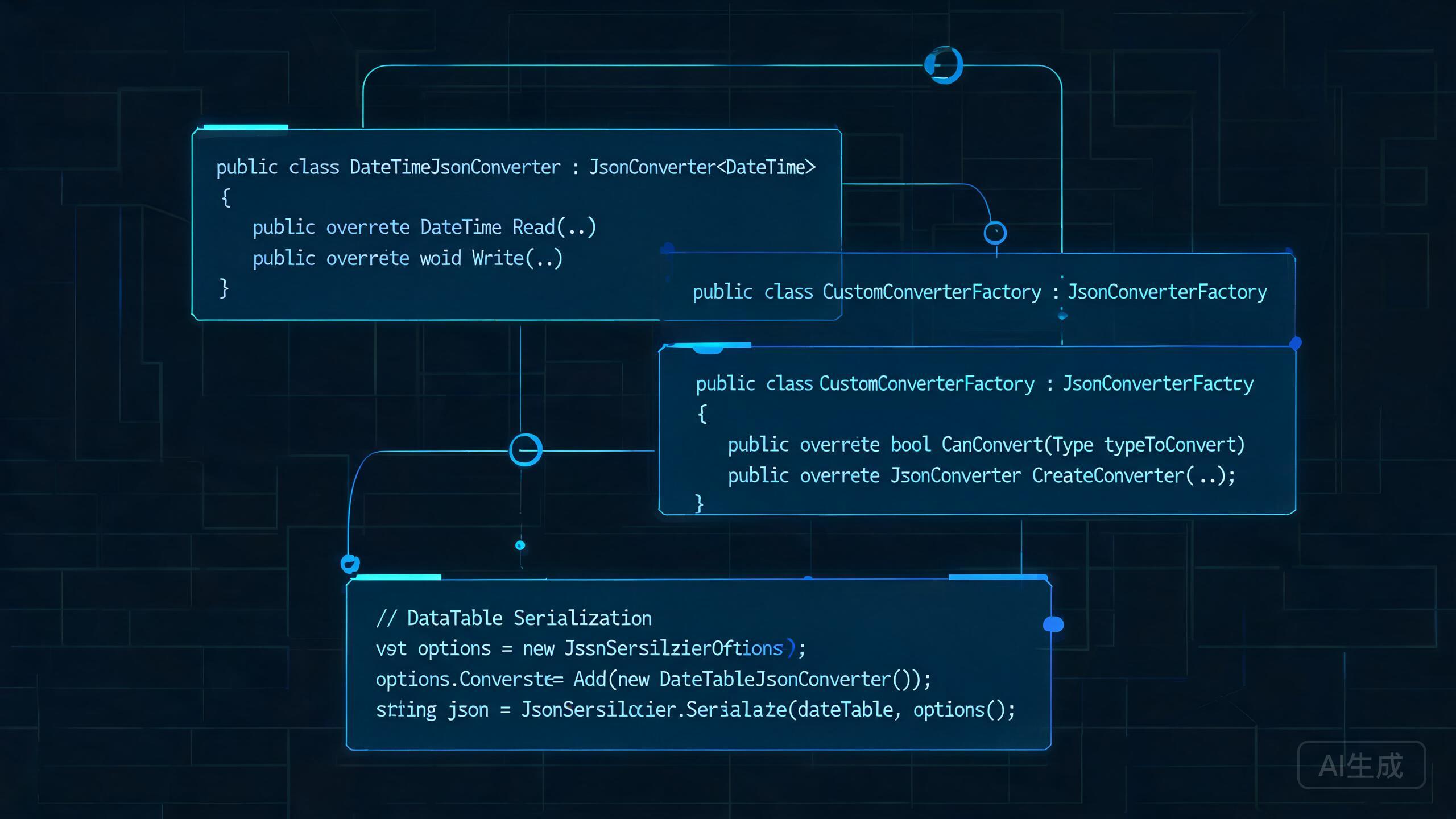 ASP.NET Core System.Text.Json 自定义 Converter 实战：DateTime 格式化 + DataTable 双序列化器桥接